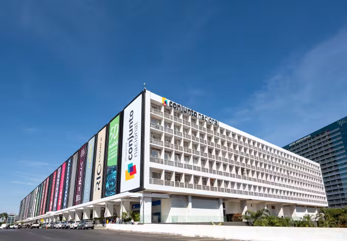 The first shopping center in Brasília and the second in Brazil.